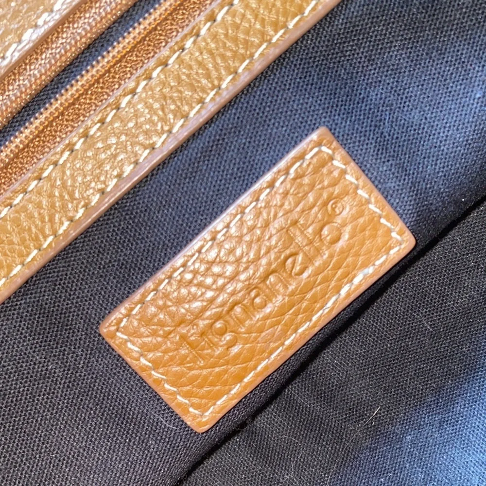 Leather cognac Brown Leather Bag medium size